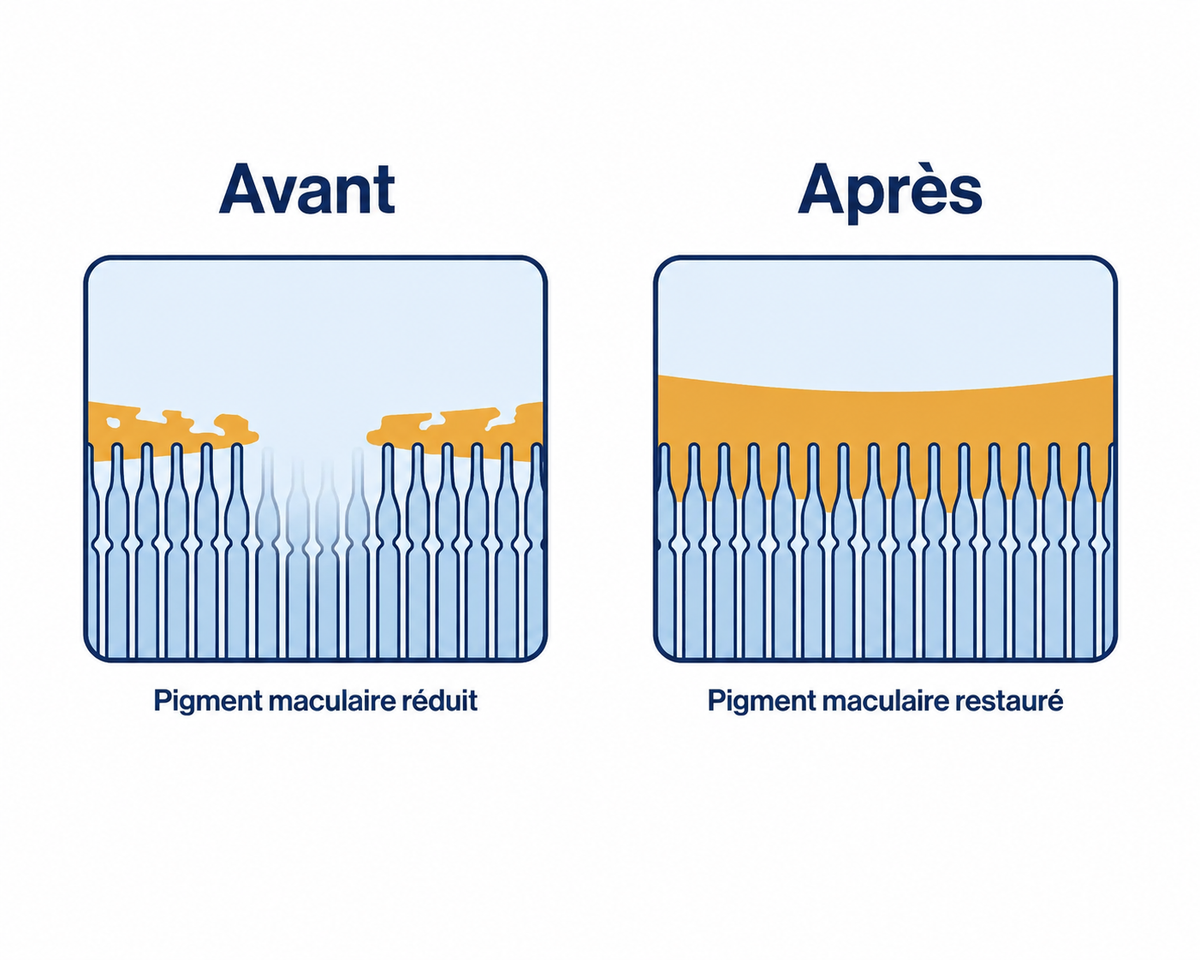Macular pigment: before and after