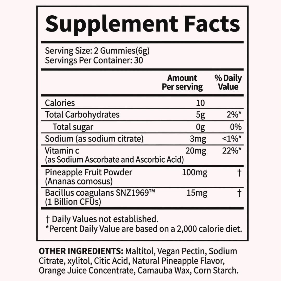 Daily Probiotic + Enzyme Vaginal Wellness Gummy