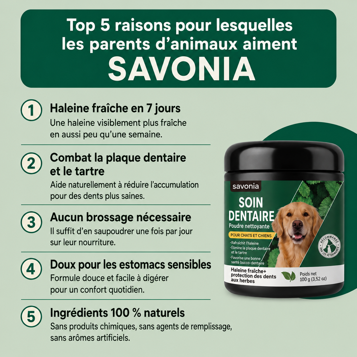 Savonia™ Pet Dental Cleaning Powder