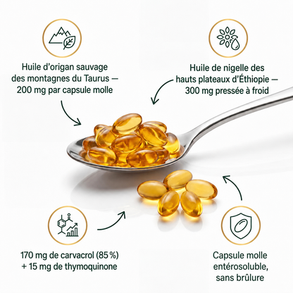 Virella® Oregano Oil + Black Seed Oil Softgels