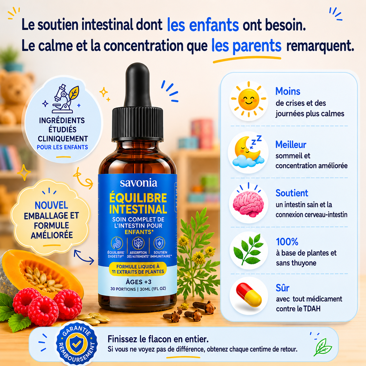 Savonia™ Équilibre Intestin-Cerveau — TEST OFFRES
