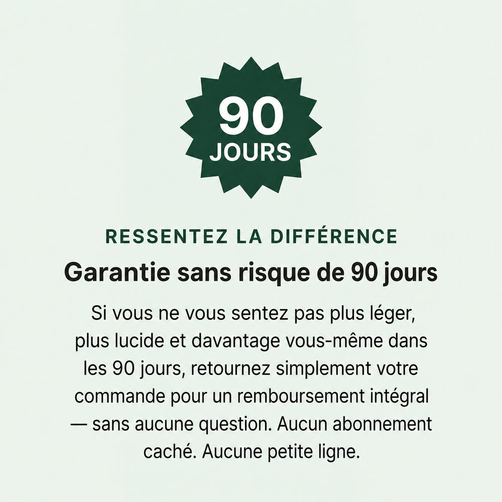 Garantie satisfait ou remboursé de 90 jours