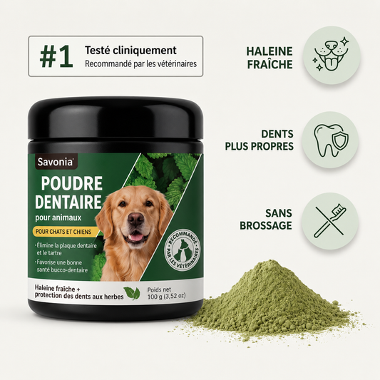 Savonia™ Poudre nettoyante dentaire pour animaux