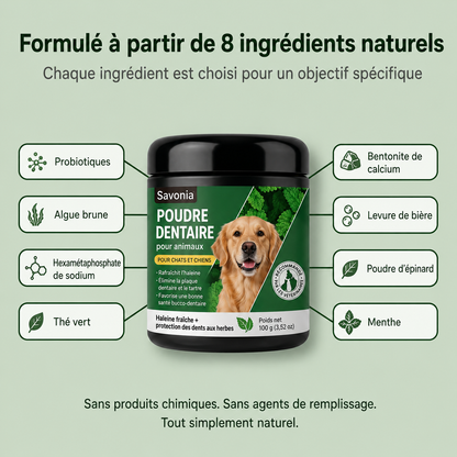 Savonia™ Poudre nettoyante dentaire pour animaux
